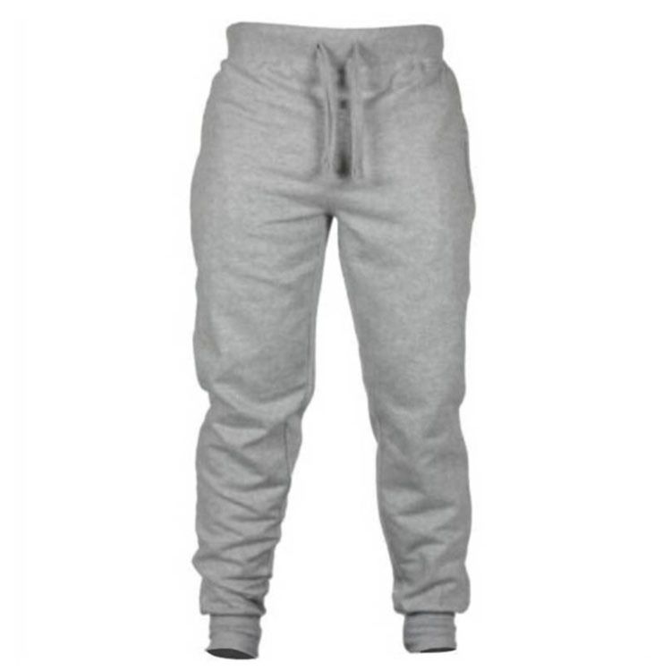 Mens Trousers Casual Trendy Combat Chinos Sport Pants Jogger - Gray