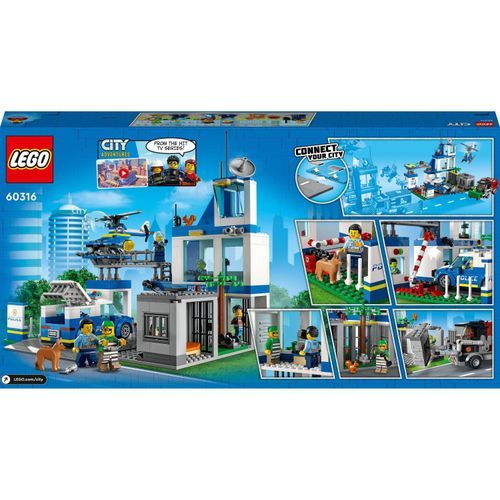LEGO® City Police Station 60316 Building Kit, 6+, 668pcs