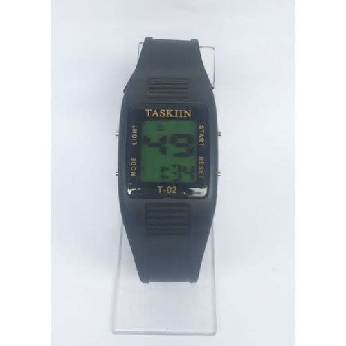 Teens Unisex Led Light Digital Watch- Black