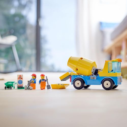 LEGO® City Cement Mixer Truck 60325 Building Kit; (85 Pcs)
