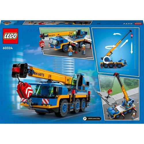 LEGO® City Mobile Crane 60324 Building Kit; 7+, (340 Pcs)