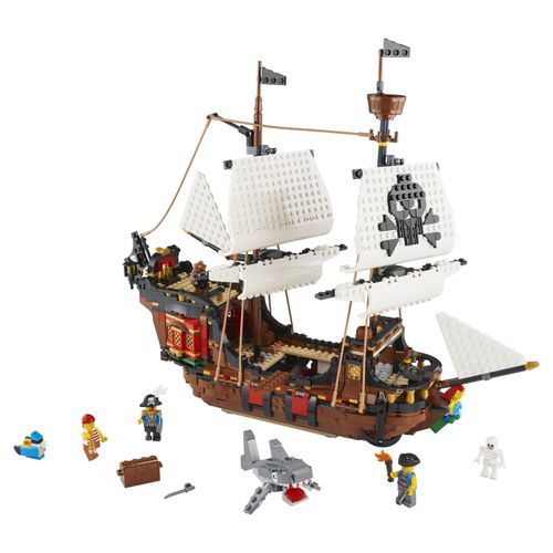LEGO® Creator 3in1 Pirate Ship 31109, Building Kit, 1,260Pcs