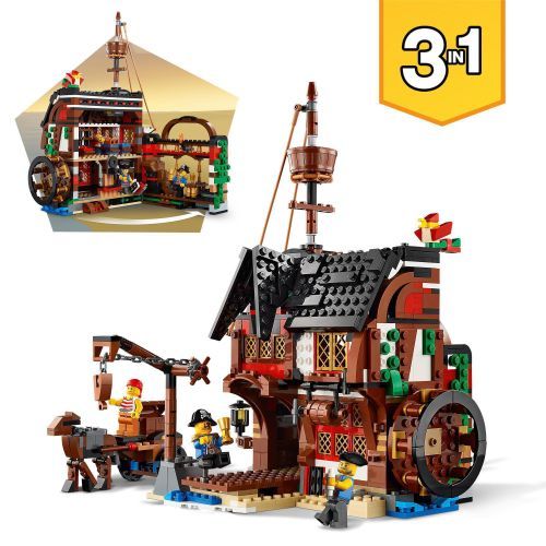 LEGO® Creator 3in1 Pirate Ship 31109, Building Kit, 1,260Pcs