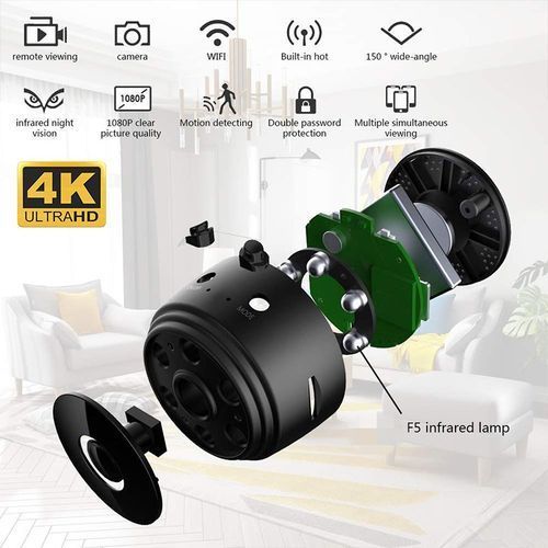 4K Mini WiFi IP Camera Hidden Wireless Night Vision