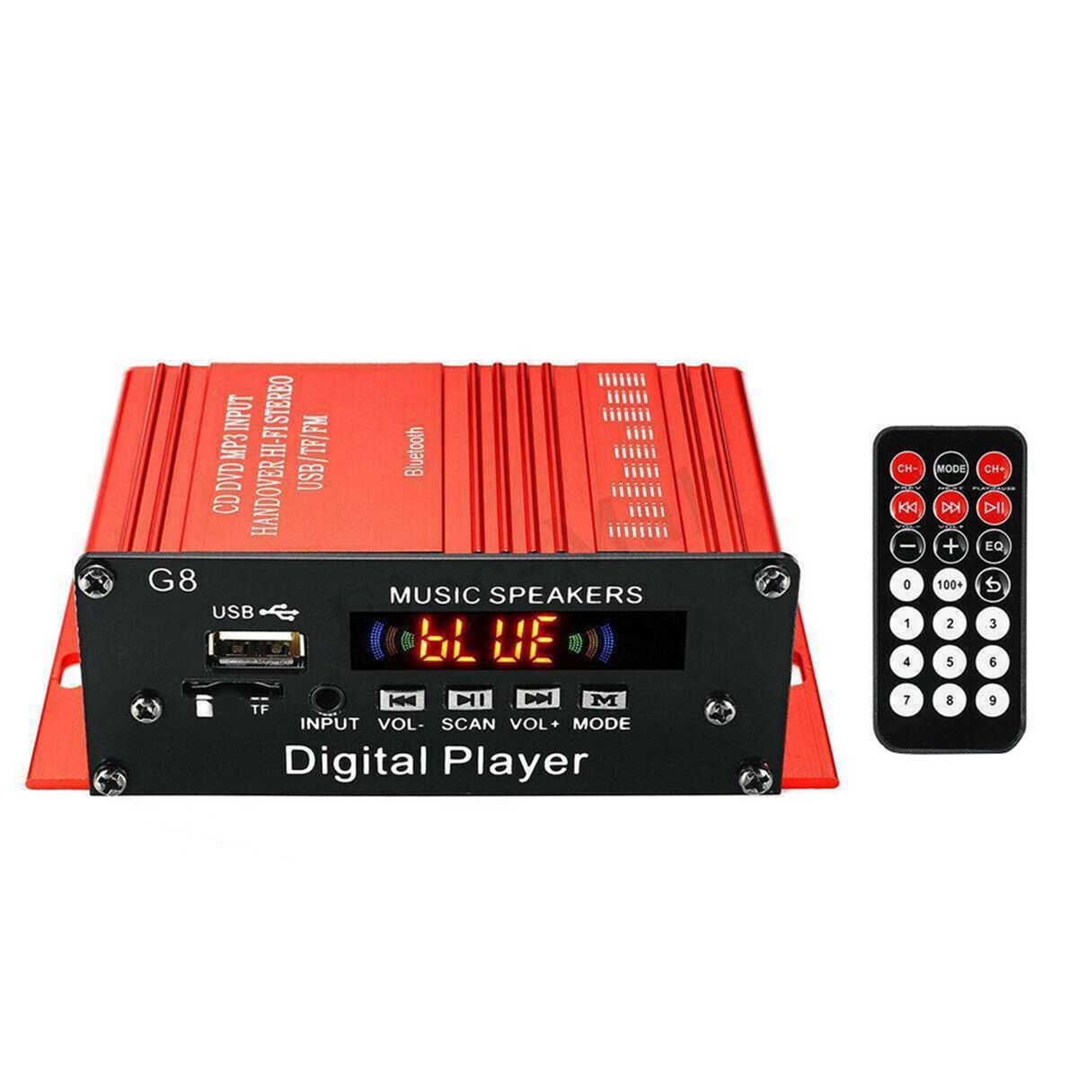 Bluetooth Stereo Audio 2 Channel Amplifier HiFi 2.0 CH Sound Power