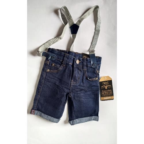 Baby Boy Suspender Jean -Blue