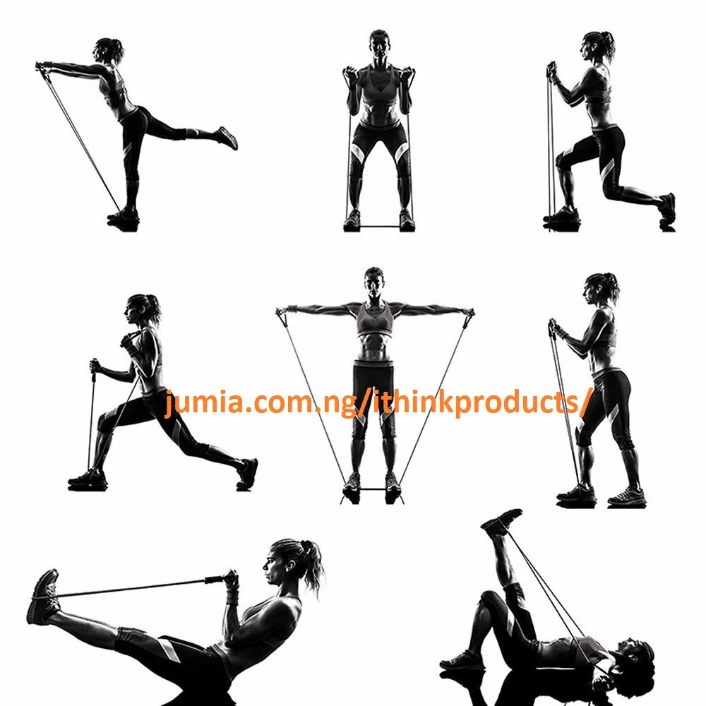 Elastic Exercise Bands Training Fitness Resistance Tube Bands