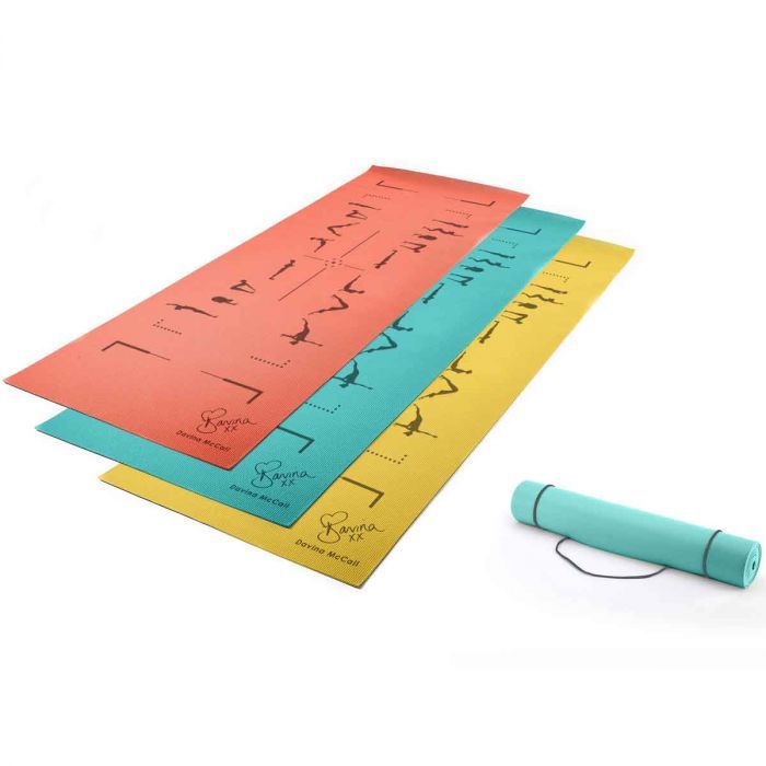 HIGH QUALITY DAVINA EXERCISE MAT WITH PRINTED WORKOUT FROM UK