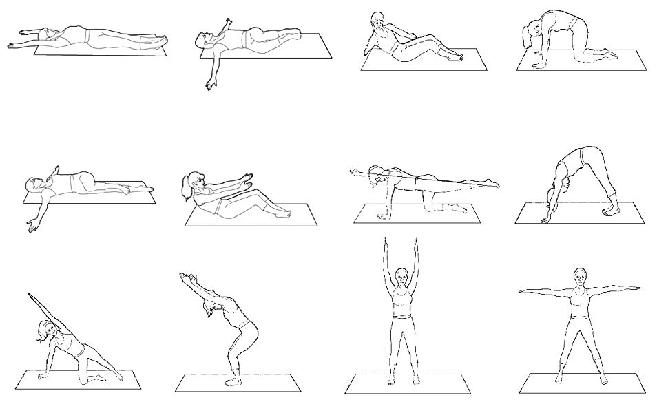 HIGH QUALITY DAVINA EXERCISE MAT WITH PRINTED WORKOUT FROM UK