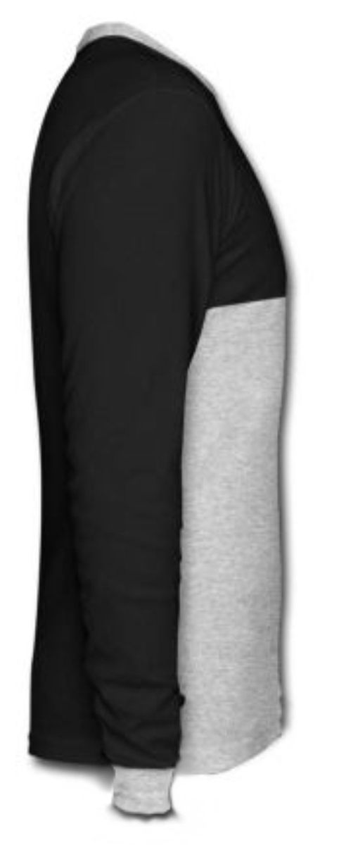 Long Sleeve T-Shirt- Black & Grey