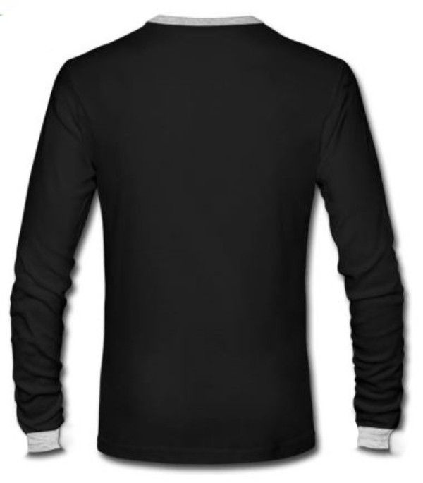 Long Sleeve T-Shirt- Black & Grey