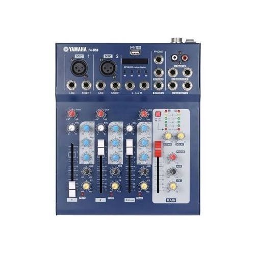 F4 USB Digtal Mic Line Audio Mixing 4 Channel Mixer Console