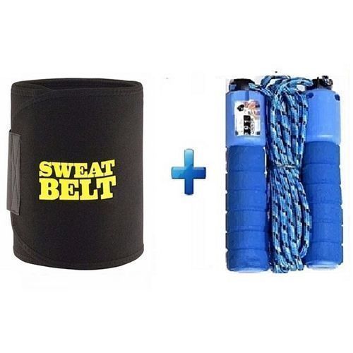 Sweat Belt + Skipping Rope With Counter