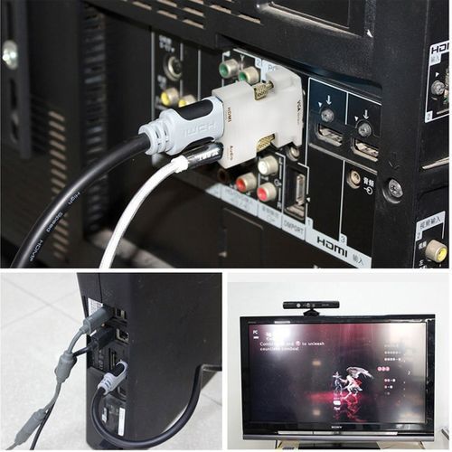 Hdmi Female To Vga Male Converter With Audio Output Adapter For Projector, Monitor, Tv Sets(black)