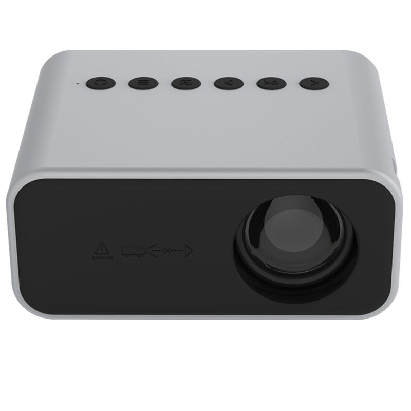 T500 1920x1080P 80 Lumens Portable Mini Home Theater LED HD Digital Projector With Remote Control & Adaptor(White)