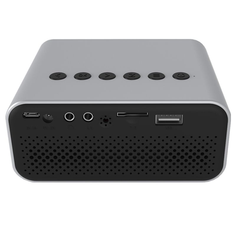 T500 1920x1080P 80 Lumens Portable Mini Home Theater LED HD Digital Projector With Remote Control & Adaptor(White)
