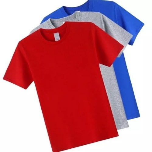 3 In 1 Unisex T- Shirt Round Neck Polo Tees