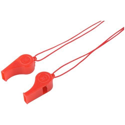 10pcs Plastic Multicolor Referee Whistle