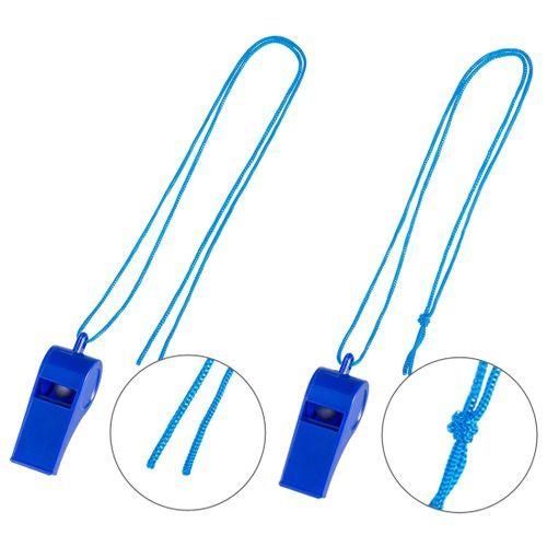 40 Pieces Plastic Whistles With Lanyards For
