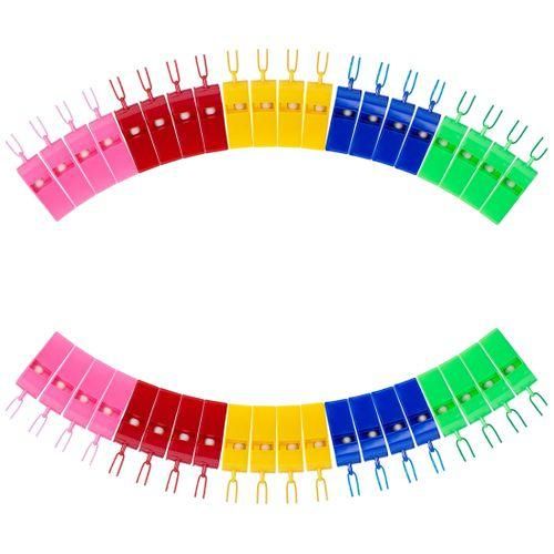 40 Pieces Plastic Whistles With Lanyards For
