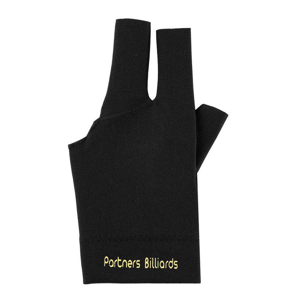MT Spandex Snooker Billiard Cue Glove Pool Left Hand Open Three Finger Accessory-black