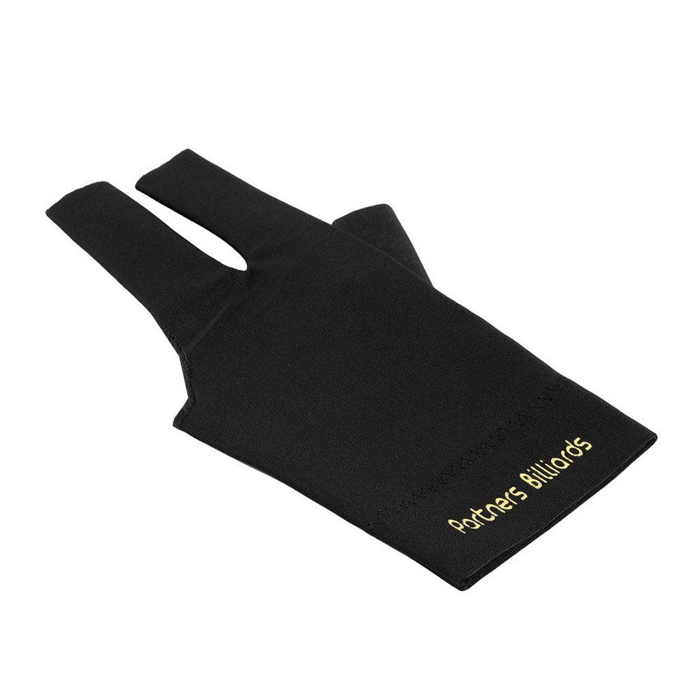 MT Spandex Snooker Billiard Cue Glove Pool Left Hand Open Three Finger Accessory-black