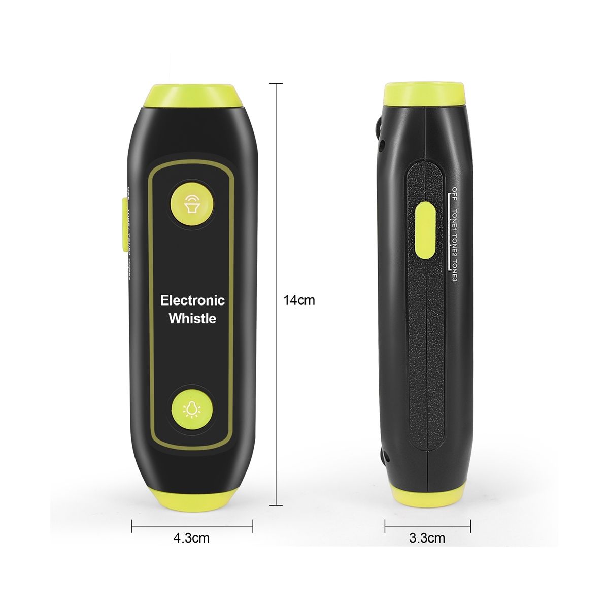 BasketballFootball Game Referee Whistle Camping Hiking Electronic Whistle for Emergency Tool Green Yellow