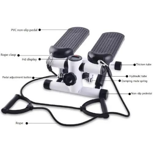 MINI STEPPER WITH RESISTANCE BANDS AND GYM BALL