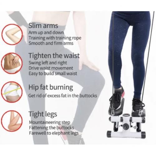MINI STEPPER WITH RESISTANCE BANDS AND GYM BALL