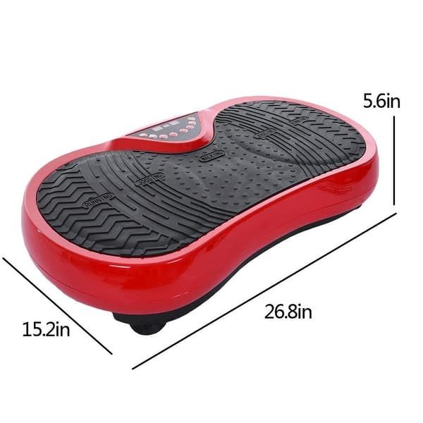 Vibration Plate Exercise Machine, Full Body Workout Fitness Platform, W/ Loop Bands & Remote Controller, Bluetooth, 1-99Levels Speed