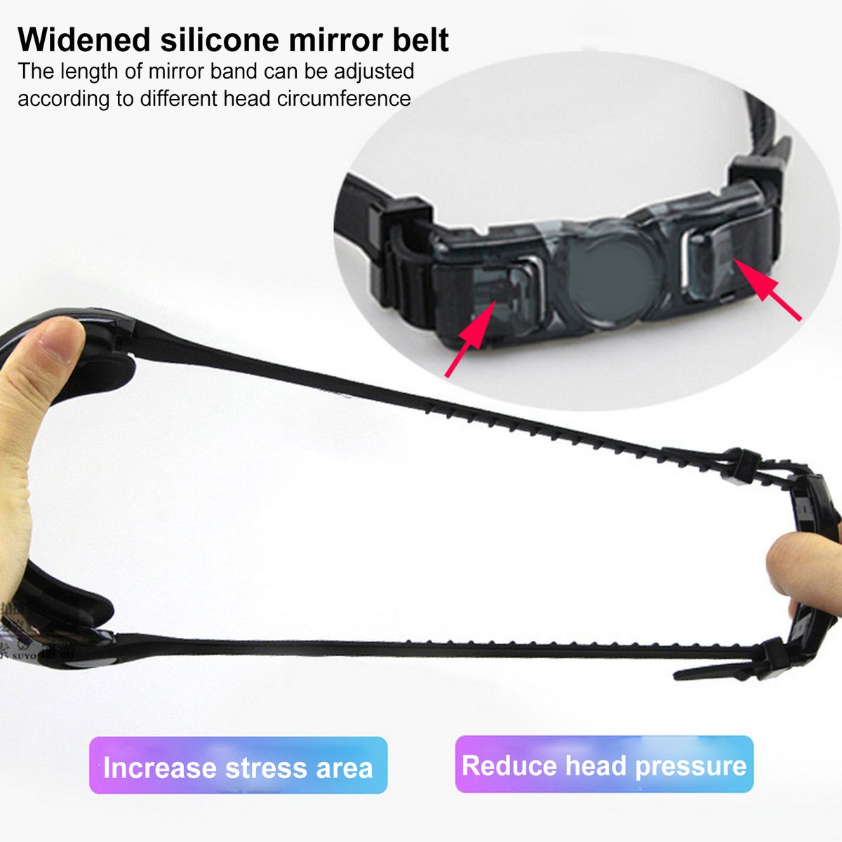 Swimming Goggles With Earplugs Nose Clip Swimming Cap