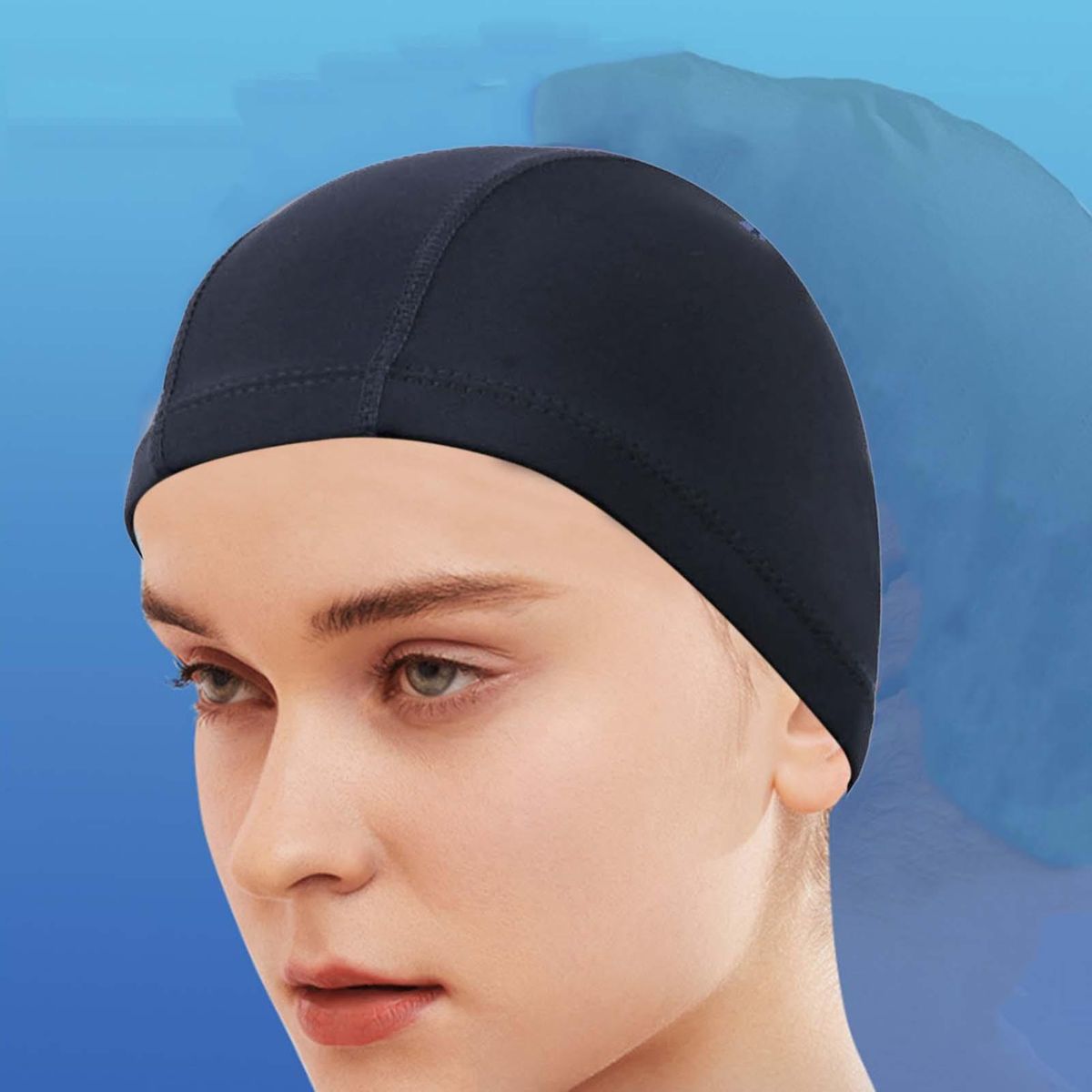 Swimming Hat Unisex Swim Pool Bathing Hat Sports Accessory Black