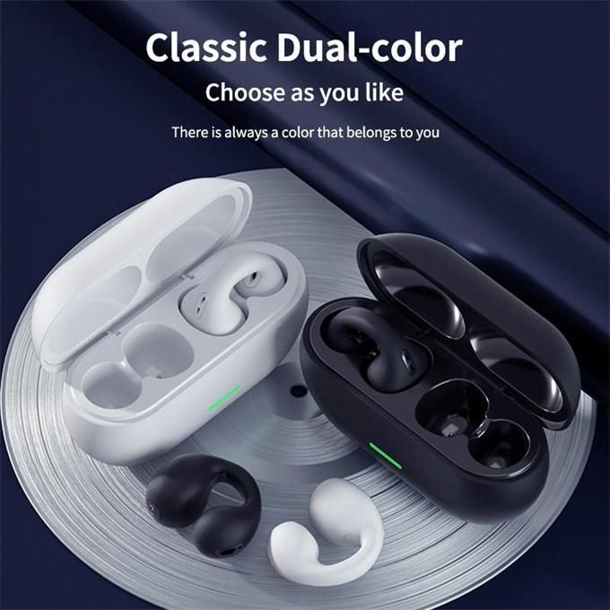 Bone conduction ear clip Bluetooth wireless earphones waterproof subwoofer earphones