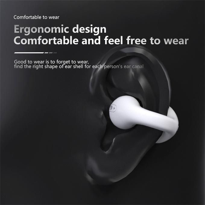 Bone conduction ear clip Bluetooth wireless earphones waterproof subwoofer earphones