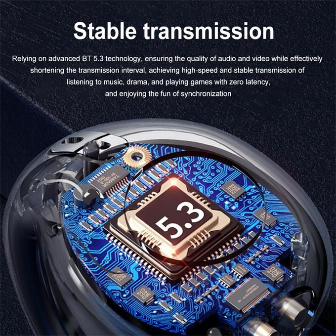 Bone conduction ear clip Bluetooth wireless earphones waterproof subwoofer earphones