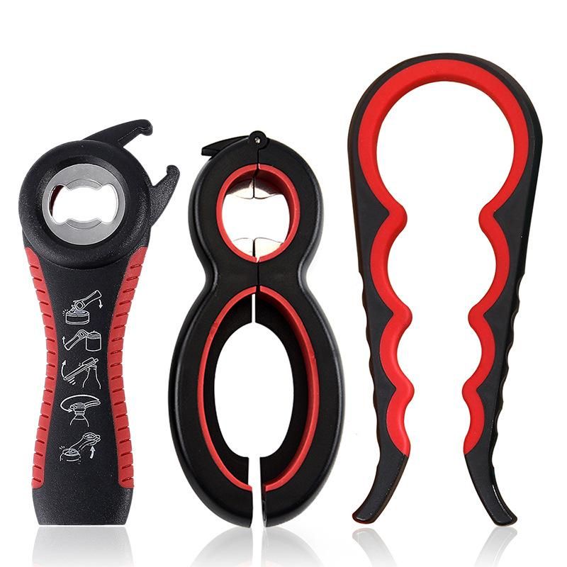 Multi Function Twist Bottle Opener, All in One Jar 8 shaped Gripper Can Wine Beer Lid Twist Off Jar Opener Claw