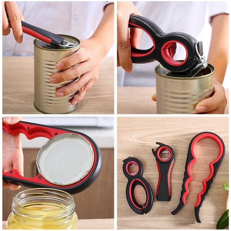Multi Function Twist Bottle Opener, All in One Jar 8 shaped Gripper Can Wine Beer Lid Twist Off Jar Opener Claw