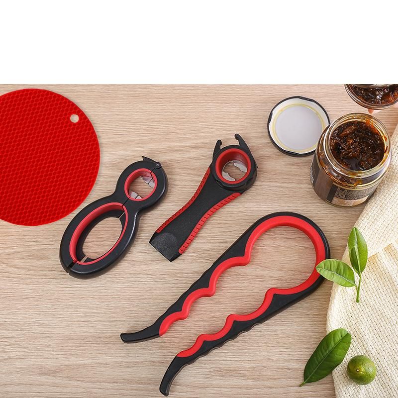 Multi Function Twist Bottle Opener, All in One Jar 8 shaped Gripper Can Wine Beer Lid Twist Off Jar Opener Claw