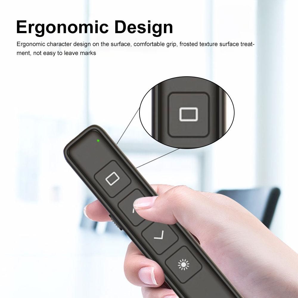 2.4GHz RF Wireless Presenter Remote Controller USB Pointer For Projector Powerpoint Slide PPT Page Turner