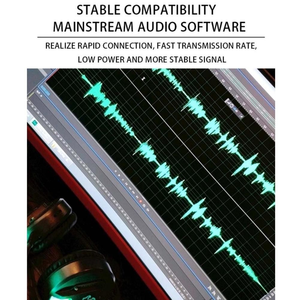 TEYUN Q-12 Sound Card Audio Mixer Sound Board Console Desk System Interface 4 Channel 48V Power Stereo Computer Sound Card