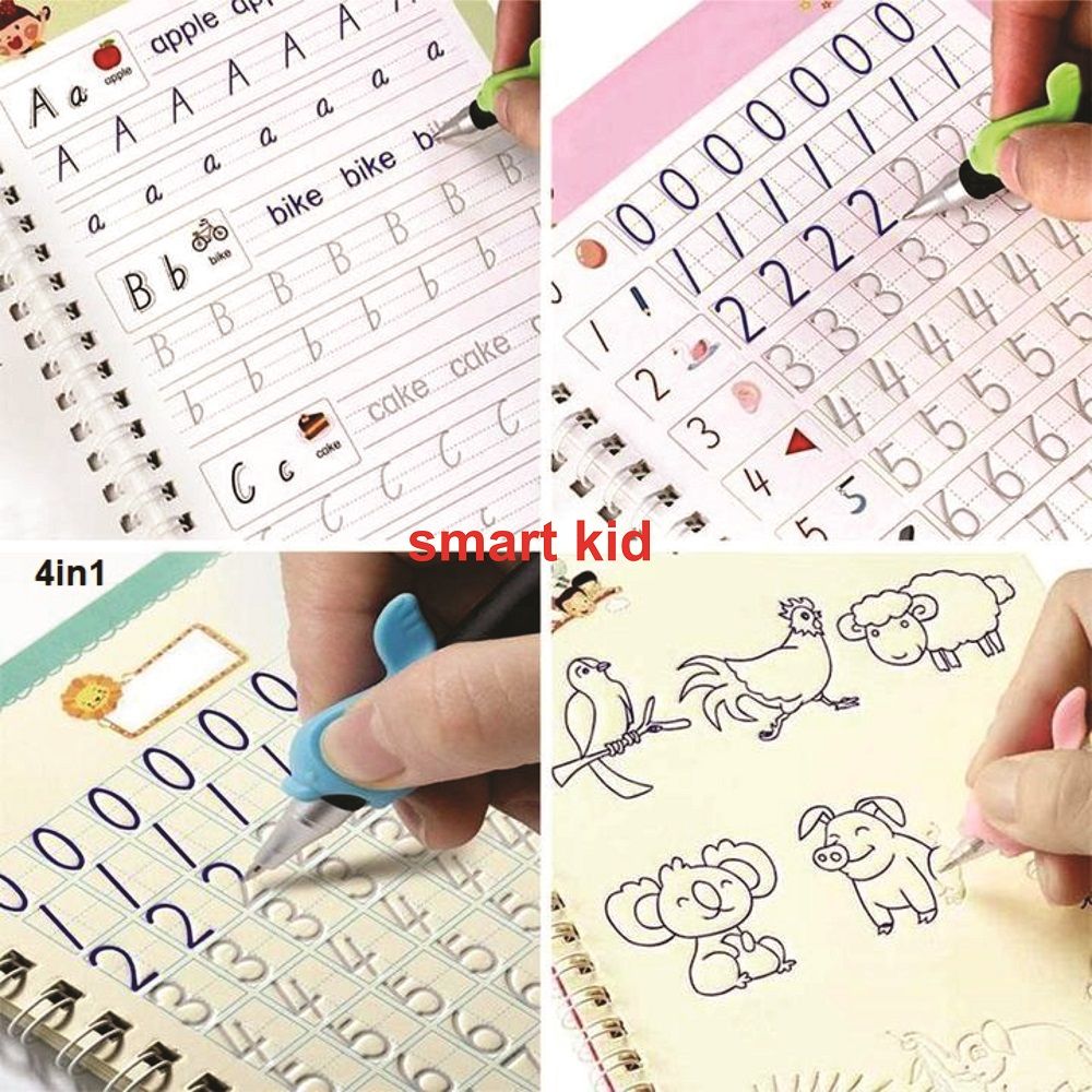 8PCS - Sank Magic Kids Reusable Calligraphy Practice Book