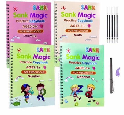 Sank Magic Practice Copy Book For Kids Hand Writing Trainer