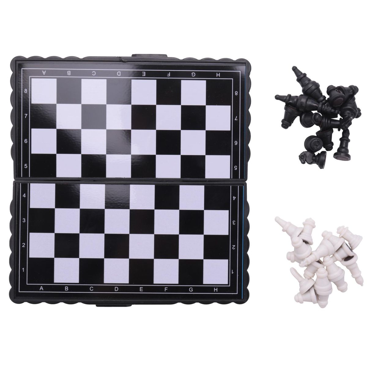 5x5 Inch Chess Portable Plastic Folding Board With Magnetic Chess Game Mini Chess Set Puzzle Party Family Event
