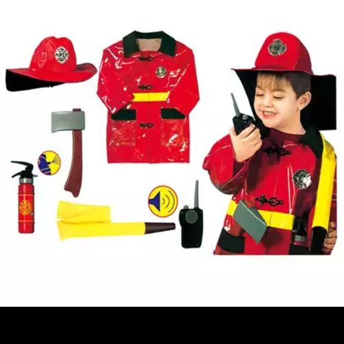 Unique Kids Fire Fighter Costume Play Wear