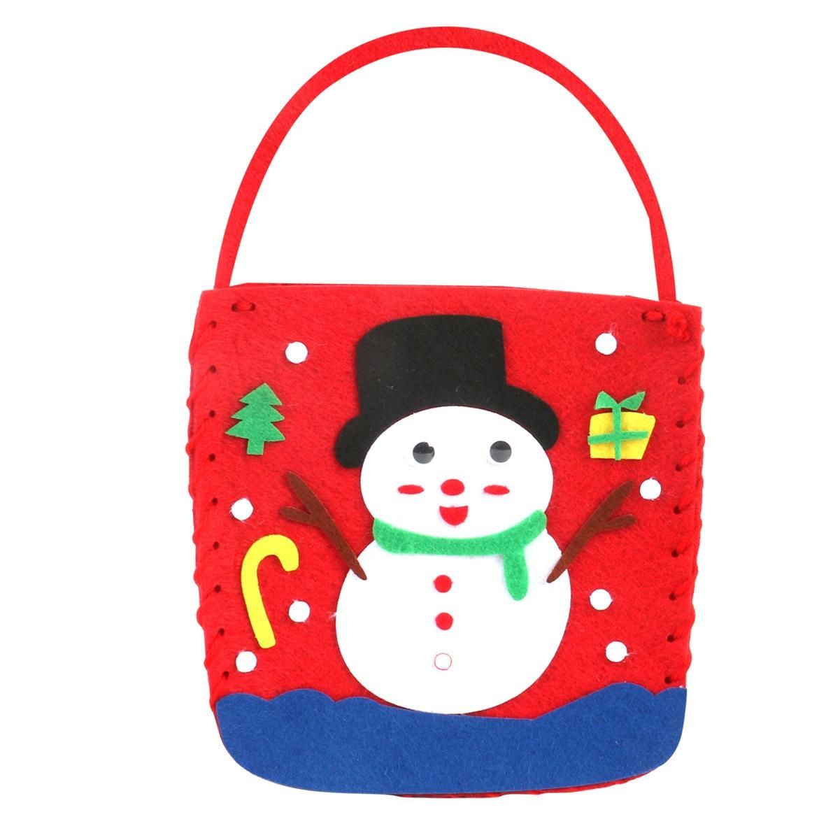 4 Pieces Fashion Children's Christmas Bag Handmade DIY