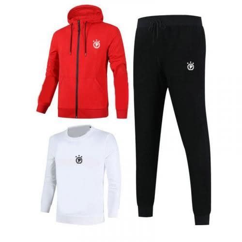 3 In 1 Praaaa Hoodie, Sweatshirt And Joggers Set (rwb)
