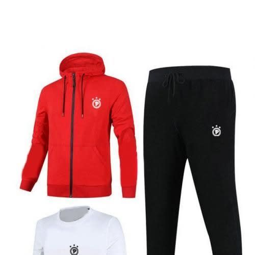 3 In 1 Praaaa Hoodie, Sweatshirt And Joggers Set (rwb)