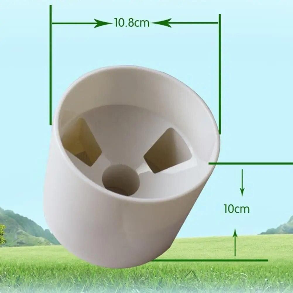 HobbyLane Golf Putting Green Backyard Plastic Practice Hole Cup Flag Stick Flag Stick Pitch Golf Equipment White
