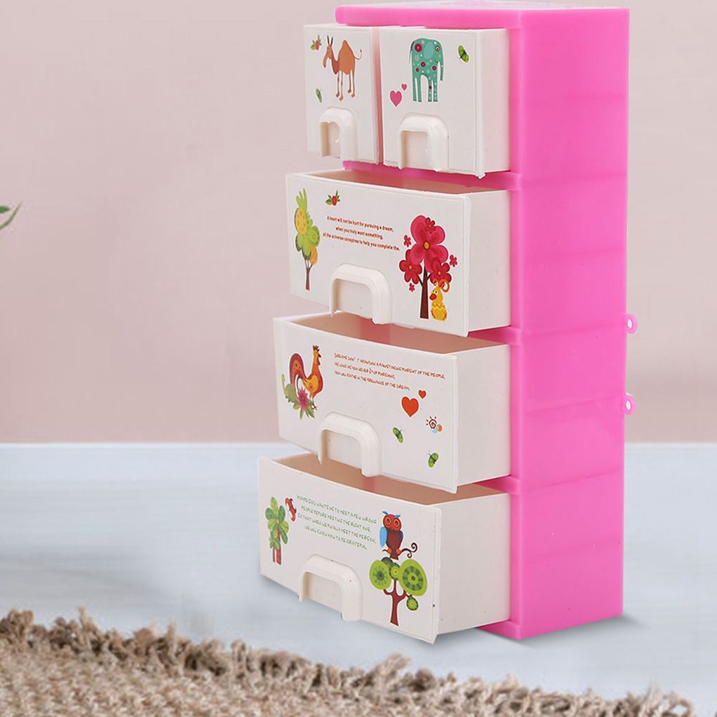 Printing Closet Wardrobe Cabinet Baby Toys For Barbie Doll
