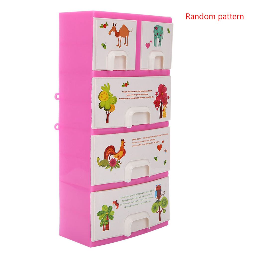 Printing Closet Wardrobe Cabinet Baby Toys For Barbie Doll